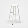 Tabouret de bar industriel en métal avec coussin en similicuir Prix