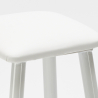 Tabouret de bar industriel en métal avec coussin en similicuir Achat
