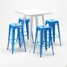 table haute + 4 tabourets design industriel de bars union square Caractéristiques