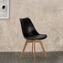 Chaise de salon et bar design scandinave avec coussin nordica Goblet 