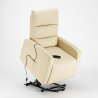 Fauteuil relax électrique inclinable avec releveur en similicuir Elizabeth Design 