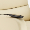 Fauteuil relax électrique inclinable avec releveur en similicuir Elizabeth Design 
