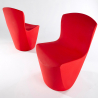 Chaise design moderne Slide Zoe pour bar restaurant cuisine et jardin 