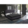 Lit une place et demi 120x190 en tissu avec sommier à lattes Zurich Offre