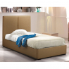 Eenpersoons bed van stof met lattenbodem 80x190 cm Montreux Twin Karakteristieken
