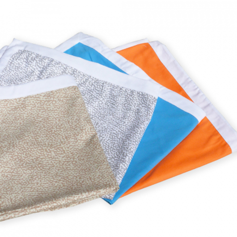 Strandlaken handdoek in microvezel met zijzakken Aanbieding
