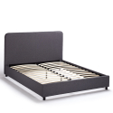 Lit une place et demi 120x190 en tissu avec sommier à lattes Zurich Remises