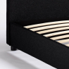 Twijfelaar bed van stof met lattenbodem 120x190 cm Zurich 