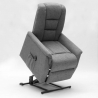 Elektrische fauteuil voor ouderen 2 Motoren stof Emma Plus Korting