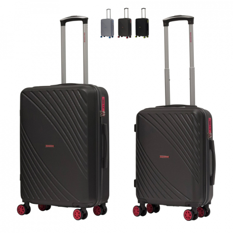 Set 2 valises cabine valise rigide design 4 roues Tsa Usa Fresh Ravizzoni