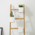 Stairway Étagère à fleurs en bois échelle 4 étapes design moderne et minimaliste Offre