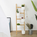 Stairway Étagère à fleurs en bois échelle 4 étapes design moderne et minimaliste Réductions