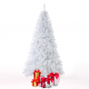 Sneeuwwitte PVC kunstkerstboom 210cm Aspen Aanbieding