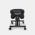 Chaise orthopédique et ergonomique tabouret suédois en métal et similicuir Balancesteel Lux Choix