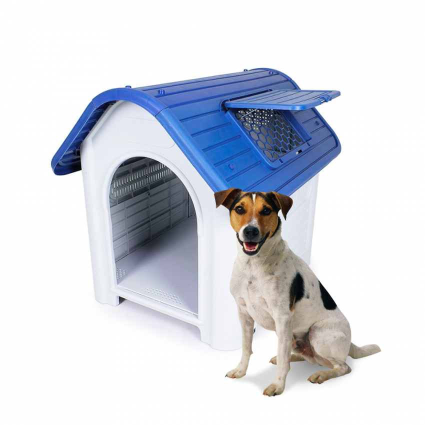 Kleine tot middelgrote hondenkennel in kunststof voor binnen en buiten Ollie Aanbieding Kleine tot middelgrote hondenkennel in kunststof voor binnen en buiten Ollie Aanbieding