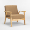 Scandinavische vintage design fauteuil met armleuningen Uteplass 