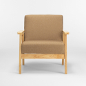 Scandinavische vintage design fauteuil met armleuningen Uteplass 