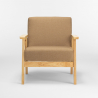 Scandinavische vintage design fauteuil met armleuningen Uteplass 