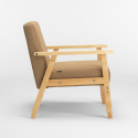 Scandinavische vintage design fauteuil met armleuningen Uteplass 