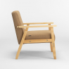 Scandinavische vintage design fauteuil met armleuningen Uteplass 