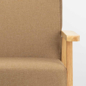 Scandinavische vintage design fauteuil met armleuningen Uteplass 