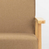 Scandinavische vintage design fauteuil met armleuningen Uteplass 