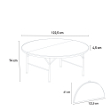 Table pliante ronde 122cm pour jardin et camping Arthur 120 Réductions