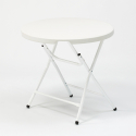 Ronde klaptafel van 80 cm voor tuin en camping Arthur 80 Aanbieding