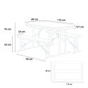 Opvouwbare biertafel set tafel en banken van kunststof 113x68x74 cm Picnic Catalogus
