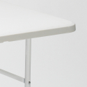 Opvouwbare rechthoekige tuin- en campingtafel 180x74 cm Zugspitze Aanbod
