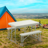 Table et bancs de camping pliants en plastique 113x68x74 Picnic Vente
