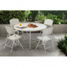 Table ronde + 4 chaises pliantes idéales pour camping et jardin Columbia Vente