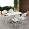Opvouwbare rechthoekige tuin- en campingtafel 122x60 cm Pelvoux Verkoop