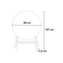 Table pliante ronde de jardin et camping 80 cm Arthur 80 Réductions