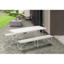 Opvouwbare rechthoekige tuin- en campingtafel 180x74 cm Zugspitze Verkoop