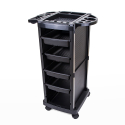 Draagbare trolley voor kappers en schoonheidsspecialisten met wielen en grote vakken Twists Korting