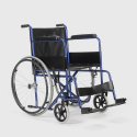 Fauteuil roulant orthopédique pliant en similicuir handicapés et personnes âgées Violet Modèle