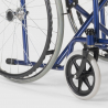 Fauteuil roulant orthopédique pliant en similicuir handicapés et personnes âgées Violet Achat