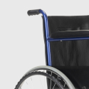 Fauteuil roulant orthopédique pliant en similicuir handicapés et personnes âgées Violet Prix