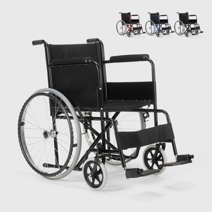 Fauteuil roulant pliant tissu Oxford orthopédique handicapés et personnes âgées Lily Offre Fauteuil roulant pliant tissu Oxford orthopédique handicapés et personnes âgées Lily Offre
