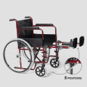 Rolstoel met opklapbare beensteun voor gehandicapten en ouderen Peony 
