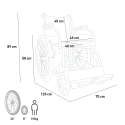 Opvouwbare orthopedische rolstoel met Oxford stof voor gehandicapten en ouderen Lily 