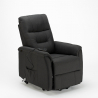 Fauteuil relax électrique inclinable en tissu avec roues et releveur Marie 