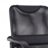 Chaise de bureau Fauteuil ergonomique respirant en simili cuir et tissu Losail Offre