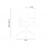 Chaise de bureau ergonomique et respirante réglable Jerez Remises