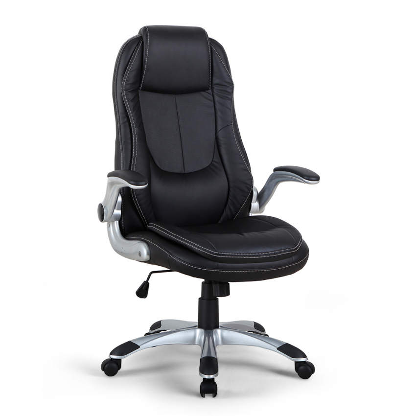 Ergonomische presidentiële bureaustoel bekleed met kunstleer Brno Aanbieding