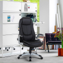 Ergonomische presidentiële bureaustoel bekleed met kunstleer Brno Verkoop