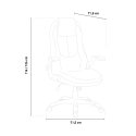 Chaise de bureau présidentiel Fauteuil ergonomique en simili cuir Brno Remises