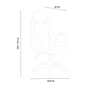 Ergonomische kunstleren gaming bureaustoel Buriram Fire Korting