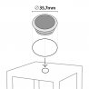 Vierkante polyrotan tuintafel 90x90 cm Grand Soleil Boheme Aankoop